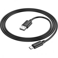 Дата кабель USB 2.0 AM to USB-C 1.0m X88 Gratified black HOCO (6931474783349) - Фото