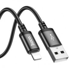Дата кабель USB 2.0 AM to Lightning 3.0m X91 Radiance black HOCO (6931474788702) - Фото