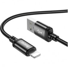 Дата кабель USB 2.0 AM to Lightning 3.0m X91 Radiance black HOCO (6931474788702) - Фото