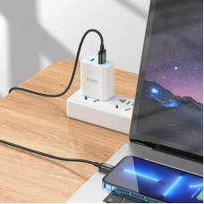 Дата кабель USB 2.0 AM to Lightning 3.0m X91 Radiance black HOCO (6931474788702) - Фото