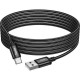 Дата кабель USB 2.0 AM to USB-C 3.0m X91 Radiance black HOCO (6931474788726) Дата кабель USB 2.0 AM to USB-C 3.0m X91 Radiance black HOCO (6931474788726)