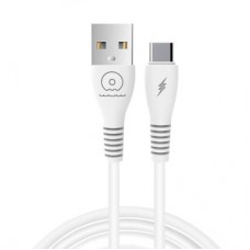 Дата кабель USB 2.0 AM to USB-C 1.0m 2.4A X195 white WUW (WUW-X195TC) - Фото