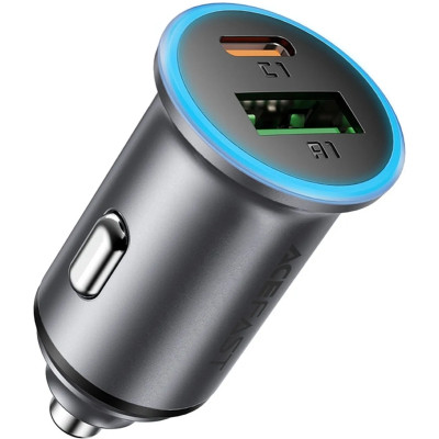 Зарядное устройство Acefast 1xUSB-C PD65W + 1xUSB black (6974316284963)