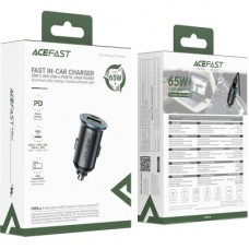 Зарядний пристрій Acefast 1xUSB-C PD65W + 1xUSB black (6974316284963) - Фото
