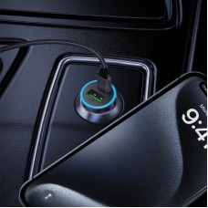 Зарядний пристрій Acefast 1xUSB-C PD65W + 1xUSB black (6974316284963) - Фото