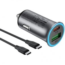 Зарядний пристрій Acefast 1xUSB-C PD95W + 1xUSB gray (6974316285304) - Фото