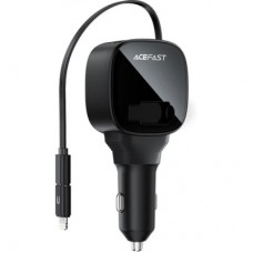 Зарядний пристрій Acefast 1xUSB-C PD95W + telescopic cable USB-C black (6974316285946) - Фото