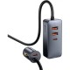 Зарядний пристрій Baseus 2xUSB-C + 2xUSB 120 W + extension cord gray (CCBT-A0G) Зарядний пристрій Baseus 2xUSB-C + 2xUSB 120 W + extension cord gray (CCBT-A0G)