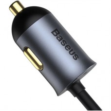 Зарядний пристрій Baseus 2xUSB-C + 2xUSB 120 W + extension cord gray (CCBT-A0G) - Фото