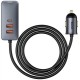 Зарядний пристрій Baseus 2xUSB-C + 2xUSB 120 W + extension cord gray (CCBT-A0G) Зарядний пристрій Baseus 2xUSB-C + 2xUSB 120 W + extension cord gray (CCBT-A0G)