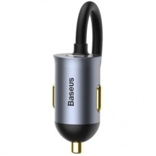 Зарядний пристрій Baseus 2xUSB-C + 2xUSB 120 W + extension cord gray (CCBT-A0G) - Фото