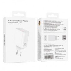 Зарядний пристрій BOROFONE BA109A USB-C PD40W white (6941991126888) Зарядний пристрій BOROFONE BA109A USB-C PD40W white (6941991126888) - Фото