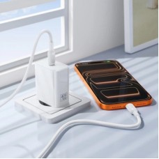 Зарядний пристрій BOROFONE BA109A USB-C PD40W white (6941991126888) Зарядний пристрій BOROFONE BA109A USB-C PD40W white (6941991126888) - Фото