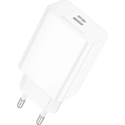 Зарядное устройство BOROFONE BA21A USB-C PD20W white (6941991111402)