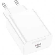 Зарядний пристрій BOROFONE BA21A USB-C PD20W white (6941991111402) Зарядний пристрій BOROFONE BA21A USB-C PD20W white (6941991111402) - Фото