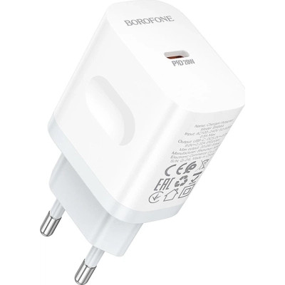 Зарядное устройство BOROFONE BA99A USB-C PD20W white (6941991121357)