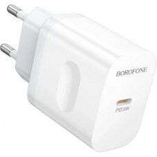 Зарядний пристрій BOROFONE BA99A USB-C PD20W white (6941991121357) Зарядний пристрій BOROFONE BA99A USB-C PD20W white (6941991121357) - Фото