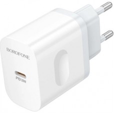 Зарядний пристрій BOROFONE BA99A USB-C PD20W white (6941991121357) Зарядний пристрій BOROFONE BA99A USB-C PD20W white (6941991121357) - Фото