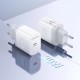 Зарядний пристрій BOROFONE USB-C PD20W + cable USB-C to USB-C white (6941991121371)