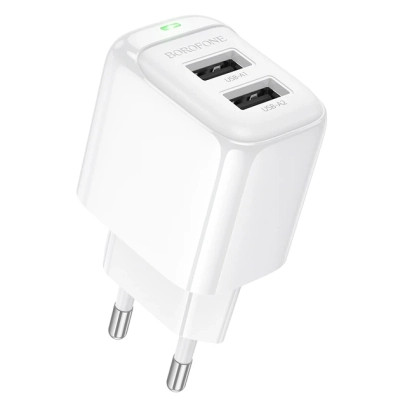 Зарядное устройство BOROFONE BAS41A 2xUSB white (6941991113741)