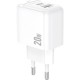 Зарядное устройство BOROFONE BAS44A 1xUSB-C PD20W + 1xUSB QC3.0 white (6941991113840)