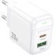 Зарядное устройство BOROFONE BAS44A 1xUSB-C PD20W + 1xUSB QC3.0 white (6941991113840) Зарядное устройство BOROFONE BAS44A 1xUSB-C PD20W + 1xUSB QC3.0 white (6941991113840)