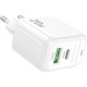 Зарядное устройство BOROFONE BAS44A 1xUSB-C PD20W + 1xUSB QC3.0 white (6941991113840) Зарядное устройство BOROFONE BAS44A 1xUSB-C PD20W + 1xUSB QC3.0 white (6941991113840)