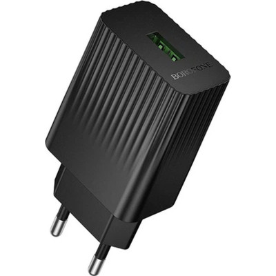 Зарядное устройство BOROFONE BAS72A USB QC3.0 18W black (6941991122637)