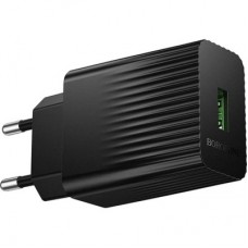 Зарядний пристрій BOROFONE BAS72A USB QC3.0 18 W black (6941991122637) Зарядний пристрій BOROFONE BAS72A USB QC3.0 18 W black (6941991122637) - Фото