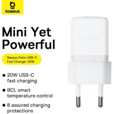 Зарядний пристрій Baseus USB-C PD20W white (P10111602213-00) - Фото