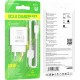 Зарядний пристрій BOROFONE USB QC3.0 + cable USB to USB-C 18 W white (6974443388596)