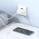 Зарядний пристрій BOROFONE USB QC3.0 + cable USB to USB-C 18 W white (6974443388596)