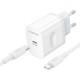 Зарядний пристрій BOROFONE USB-C PD20W + cable USB-C to USB-C white (6941991121371)