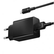 Зарядний пристрій BOROFONE USB QC3.0 + cable USB to Micro 5P black (6941991122651) - Фото