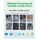 USB флеш накопитель Acer 64GB UT300 USB-A/Type-C 3.2 Silver (BL.9BWWA.589)
