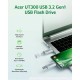 USB флеш накопитель Acer 64GB UT300 USB-A/Type-C 3.2 Silver (BL.9BWWA.589)