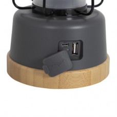 Фонарь Bo-Camp Harlington Rechargable Dimming 370 Lumen Bamboo-Grey (5818921) (DAS303872) - Фото