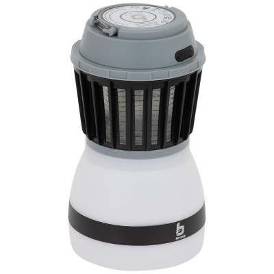 Фонарь Bo-Camp + знищувач комах Atom WP Rechargable 200 Lumen Grey/Black (5818805) (DAS303871)