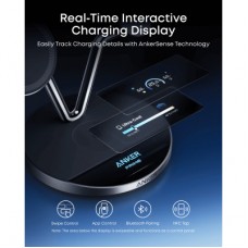 Зарядний пристрій Anker Wireless 3-in-1 MagGo 25 W AirCool Dock Stand black (B25X7G11) - Фото