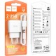 Зарядний пристрій HOCO C141A 2xUSB + cable USB to Lightning white (6942007627870) Зарядний пристрій HOCO C141A 2xUSB + cable USB to Lightning white (6942007627870)