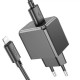 Зарядний пристрій HOCO CS11A USB + cable USB to Lightning black (6942007603560)