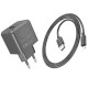 Зарядний пристрій HOCO CS11A USB + cable USB to Lightning black (6942007603560)