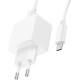 Зарядний пристрій HOCO CS11A USB + cable USB to Micro 5P white (6942007603591)