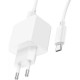 Зарядний пристрій HOCO CS11A USB + cable USB to USB-C white (6942007603614) Зарядний пристрій HOCO CS11A USB + cable USB to USB-C white (6942007603614)