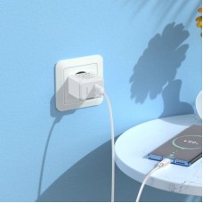 Зарядний пристрій HOCO CS11A USB + cable USB to USB-C white (6942007603614) - Фото