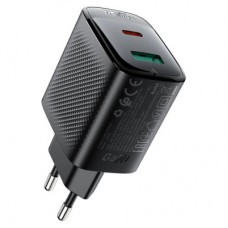 Зарядний пристрій Acefast A106 1xUSB-C PD45W + 1xUSB QC3.0 GaN black (6974316284031) Зарядний пристрій Acefast A106 1xUSB-C PD45W + 1xUSB QC3.0 GaN black (6974316284031) - Фото