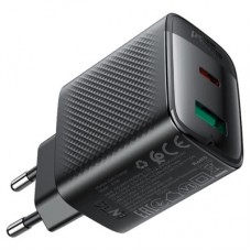 Зарядний пристрій Acefast A106 1xUSB-C PD45W + 1xUSB QC3.0 GaN black (6974316284031) Зарядний пристрій Acefast A106 1xUSB-C PD45W + 1xUSB QC3.0 GaN black (6974316284031) - Фото