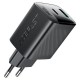 Зарядний пристрій Acefast A106 1xUSB-C PD45W + 1xUSB QC3.0 GaN black (6974316284031) Зарядний пристрій Acefast A106 1xUSB-C PD45W + 1xUSB QC3.0 GaN black (6974316284031)