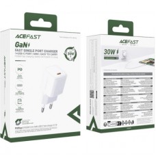 Зарядний пристрій Acefast A118 USB-C PD30W GaN white (6974316285366) Зарядний пристрій Acefast A118 USB-C PD30W GaN white (6974316285366) - Фото