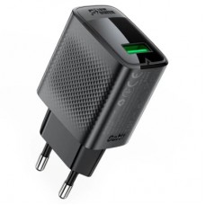 Зарядний пристрій Acefast A90 USB QC3.0 18 W GaN black (6974316283249) Зарядний пристрій Acefast A90 USB QC3.0 18 W GaN black (6974316283249) - Фото